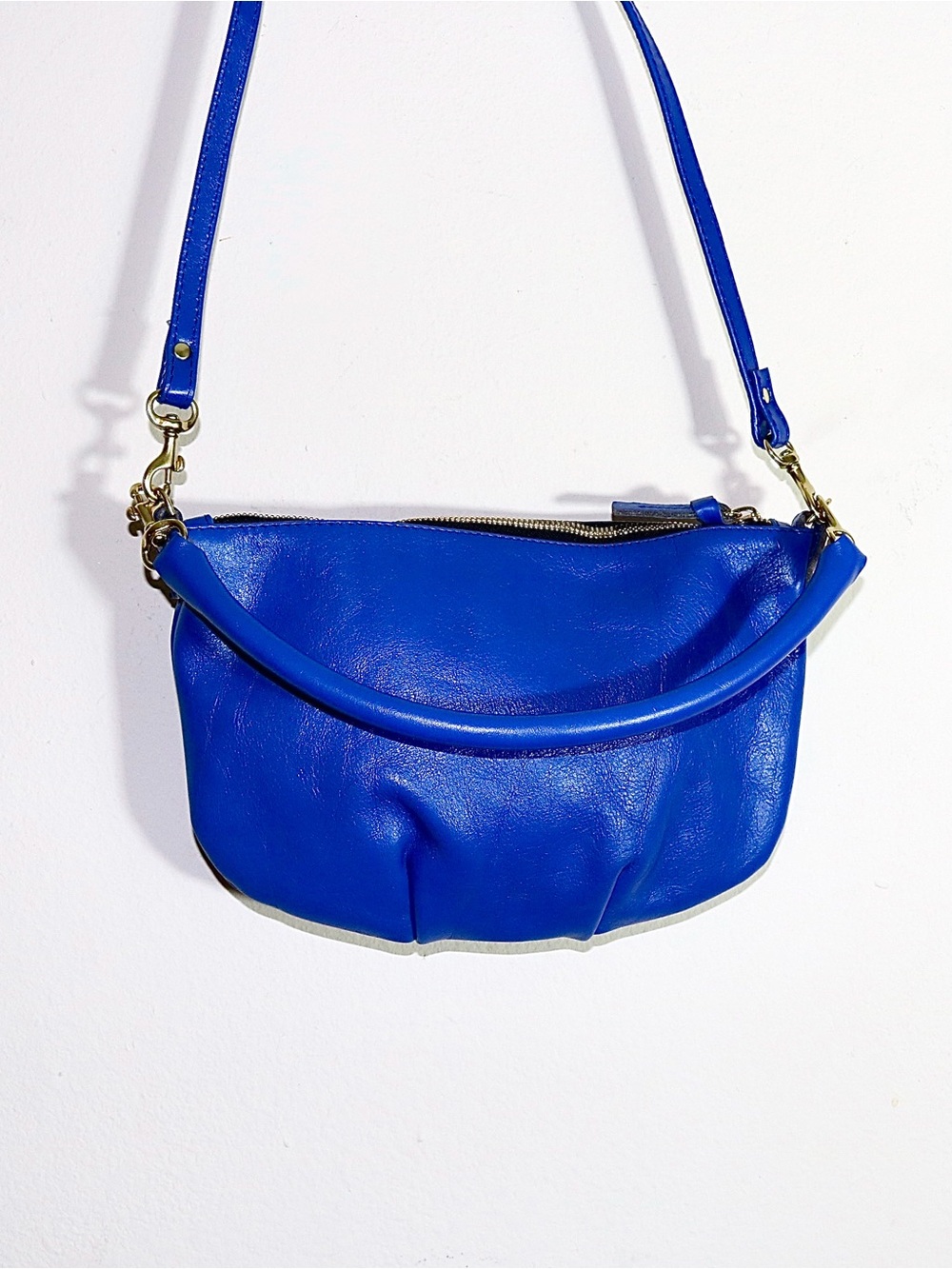 Clare V. Petit Moyen Messenger Bag in Royal Blue - Picture 6 of 13
